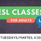 IN PERSON: ESL Level I (Session 1)