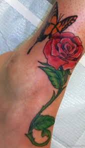 Unlike women, who often make a rose stars butterfly tattoo design on the lower back, the men take advantage of the top, particularly the blade area and the latissimus dorsi. 50 Fabulous Rose Tattoos On Ankle