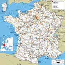 Carte de l'europe, carte de l'amérique du nord et sud, carte de l'afrique, carte de l'asie et carte de l'océanie. Road Map Of France Germany Map France Map Germany