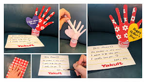 Here are some of the crafts that you can try: Mother S Day Craft Yakult Yakult Light Probiotic Drink