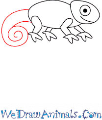 This lesson is meant for younger artists but is still fun for everyone. How To Draw A Simple Chameleon For Kids