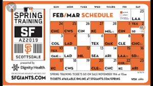 Hundreds of fans wait in a driving rainstorm to enter scottsdale stadium for saturday's cactus league opener. Sf Giants 2019 Spring Training Schedule Sf Giants Training Schedule Spring Training