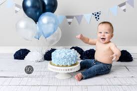 Cake Smash 1st Birthday Decoration Ideas For Boy At Home Blue And Grey Cake Smash Boy Cake Smash Smash Cake Boy Baby Boy 1st Birthday Party Baby Boy Birthday