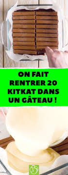 On Fait Rentrer 20 Kitkat Dans Un Gateau 20 Kitkat Pour Un Gateau Au Chocolat Tres Original Brownie Chocol Gateau Kitkat Gateau Au Nutella Gateau Chocolat