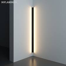 Modern Corner Led Wall Lamp Minimalist Indoor Light Fixture Wall Sconces Stair 100cm 150cm Bedroom Bedside Home Hallway Light Led Indoor Wall Lamps Aliexpress