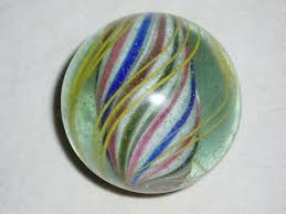 German Swirl Peppermint Marble Solid Core 1 15 16 Swirls Marble Peppermint