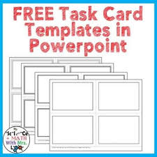 It saves you the process of outsourcing the id card design to some company. Would You Like To Make Your Own Task Cards Use My Templates To Make Your Own Task Cards With 4 Different Simple Bor Task Cards Free Math Task Cards Task Cards