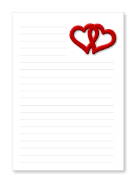 Ein grosses herz basteln basteln gestalten. Briefpapier Liebesbrief Herzen Kostenlos Ausdrucken