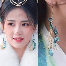 Disfraces de Cosplay de Till The End Of The Moon, nuevos accesorios para  disfraces, pendientes, Chang Yue Jin Ming Taitai Jin Ye Xiwu, 2023