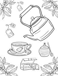 In case you don\'t find what you are. Coloring Pages Tea Coloring Page Free Download