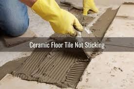 Put water down the back off them and let them sock. Ceramic Floor Tile Not Sticking Ready To Diy