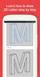 Draw cool 3d letters that appear to pop out of the page. Draw 3d Alphabet Letters Numbers Step By Step For Android Apk Download