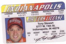 Anyone and everyone that works with your team will also have to get a license. Tony Stewart Novelty Drivers License Fake I D Identification For Nascar Fans Lovely Novelty Tony Stewart Nascar Tony