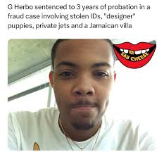 G Herbo was sentenced to three years of probation for his role. During a  sentencing hearing Thursday afternoon, Herbert Wright III aka G Herbo told  U.S. District Judge he has matured since