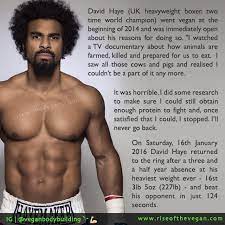 David Haye Vegan Heavyweight Champion Boxer Makes His Return To The Ring Stronger Than Ever Vegan Bodybuilding Vegan Fitness Vegan Facts