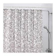 Blekviva Shower Curtain White Gray Ikea White Shower Curtain Curtains Shower Curtain