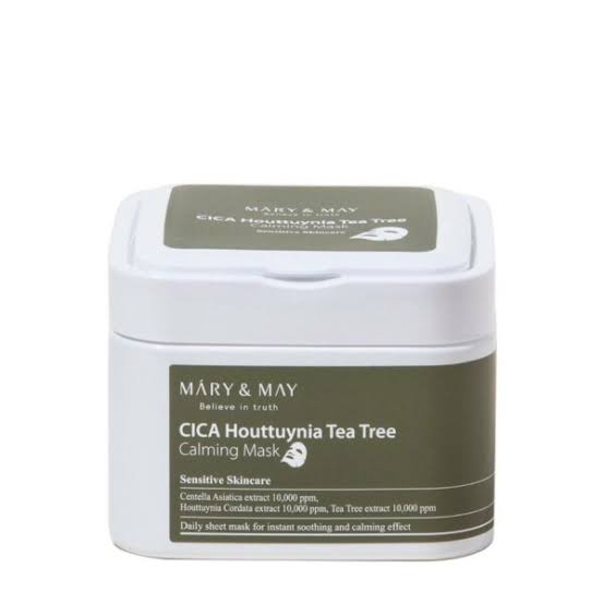 (30PCS) CICA HOUTTUYNIA TEA TREE CALMING MASK