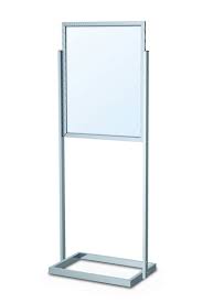 Download Double Pole Tube Base Sign Holders Power Graphics Com PSD Mockup Templates