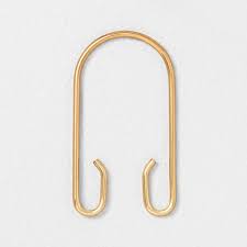 Our curtain hooks and curtain rings are suitable for all types of curtains including pleated, eyelet from plain white metal holdbacks, to opulent silver, chrome, brass, crystal, steel, gold and more. 12pc Brass Decorative Shower Curtain Rings Set Hearth Hand With Magnolia Target