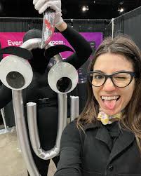 A few of my favorite creeps from @horrorconla this weekend repping my fav  @mortyapp. 1. @andybauch as Evil Clippy 2. Idk but I love it 3. A mutilated  nurse 4. One of