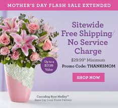 Order flowers today for delivery for mother's day on may 9th. 1 800 Flowers Com Extended Free Shipping Mother S Day Flash Sale Milled