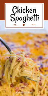 Chicken Spaghetti Recipe In 2021 Best Chicken Spaghetti Recipe Chicken Spaghetti Recipes Easy Casserole Recipes