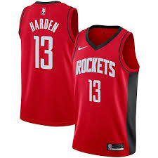 It's much better than our city jersey looking like the chinese flag with chinese lettering plastered all over it like years past, but it's not great. Men S Nike James Harden Red Houston Rockets 2019 2020 Swingman Jersey Icon Edition