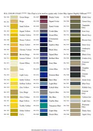 Download Ral Colour Chart 2 For Free Chartstemplate
