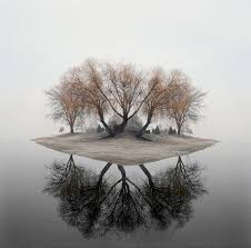 dream island surrealism photography water reflections abstract photography