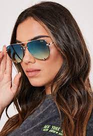 Quay Australia High Key Rimless Blue Sunglasses Sponsored High Paid Australia Quay Blue Sunglasses Sunglasses Quay Sunglasses High Key