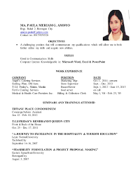 Best resume format for applying job abroad resume format example ziptogreen within 81 astounding good sample resume xls format sample resumes for students hairstyles resume resume sample > resume > sample resume format for work abroad. Ma Paula Meriam Resume