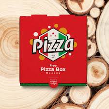 Free Pizza Packaging Box Mockup Pizza Box Design Box Mockup Box Packaging Design