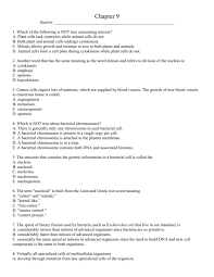 Plant cells differ from animal cells in mitosis in all except which of these ways. Chapt09