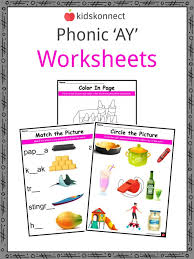 Maybe you would like to learn more about one of these? Phonics Ay Sounds Worksheets Activities For Kids