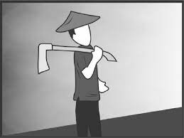 Paidi adalah seorang petani porang sekaligus mantan pemulung yang hingga kini sudah memiliki omzet di atas 1 miliar dan berharap untuk mengumrahkan 1 desa. Sketsa Gambar Petani