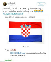 Illustration of croatia flag free vector. Anyonebutengland Scottish Welsh And Irish Fans Throw Their Weight Behind Croatia Daily Mail Online