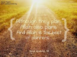 If you hear of an outbreak of plague in a land, do not enter it, but if the plague breaks out in a place while you are in it, do not leave that place (sahih bukhari and muslim) #allah_is_best_planner. Allah Has A Plan For You And Me Little Things In Life