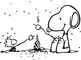 Awesome Snoopy And Woodstock Camping Coloring Page Snoopy Coloring Pages Camping Coloring Pages Christmas Coloring Pages