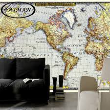 Us 11 05 25 Off Custom 3d Photo Wallpaper European Nautical Chart Map World Map Wallpaper Decorative Lobby Studio Wallpaper Papel De Parede In