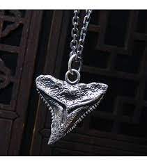 Men S Sterling Silver Shark Tooth Necklace Jewelry1000 Com Shark Tooth Necklace Silver Shark Mens Silver Jewelry