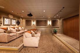 A bright modern home theater is one of the best styles for the basement. 75 Beautiful Basement Home Theater Pictures Ideas Houzz