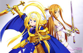 On a computer it is usually for the desktop, while on a mobile phone it. Wallpaper Girls Asuna Yuuki Alice Mount Sword Art Online Alicization Sword Art Online Alicization Serious Images For Desktop Section Syonen Download