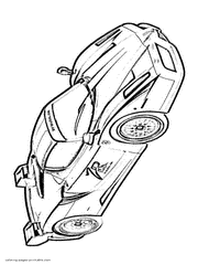 This coloring page is created by frank de kleine. Ferrari Coloring Pages Free Printable Sports Car Pictures