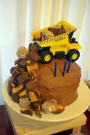 Chocolate Birthday Cake For 12 Year Old Boy Construction Birthday Party Ideas Photo 1 Of 12 Truck Birthday Cakes Cool Birthday Cakes Boy Birthday Cake