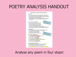 For this project you will read and analyze a poem written by a latino poet. Poetry Analysis Handout For Any Poem Teaching Resources