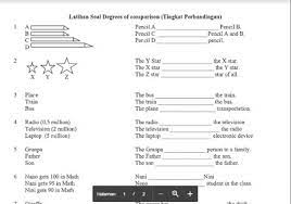 Maybe you would like to learn more about one of these? Seesawseen Soal Lengkap Degrees Of Comparison Smp Kelas 8