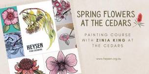 Spring Flowers at The Cedars Painting Course