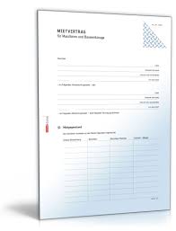 Mietverträge vorlagen pdf / word kostenlos zum download die folgenden herunterladbaren formulare stellen wir kostenlos zur verfügung! Mietvertrag Maschinen Und Bauwerkzeuge Muster Zum Download