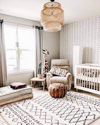 There are beautiful decor ideas to add to any sweet boho girl's room too. Safari Meets Boho And We Are Allll About It Tap Image To Shop This Gorgeous Wallpaper Best Selling Crib Kids Room Wallpaper Baby Room Design Kids Room Wall