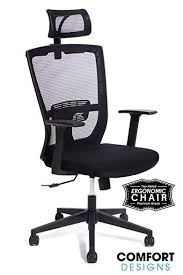 Premium High Back Mesh Office Chair By Comfort Designs Ergonomic Desk Chair Lumbar Back Support With Hea Ergonomic Desk Chair Mesh Office Chair Office Chair